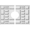 Ekena Millwork Beaux Architectural Grade PVC Ceiling Medallion, 12"W x 8"H x 3"ID x 4"C x 1"P, Two-Piece CMP12X8BX2-03000 - alternate 1